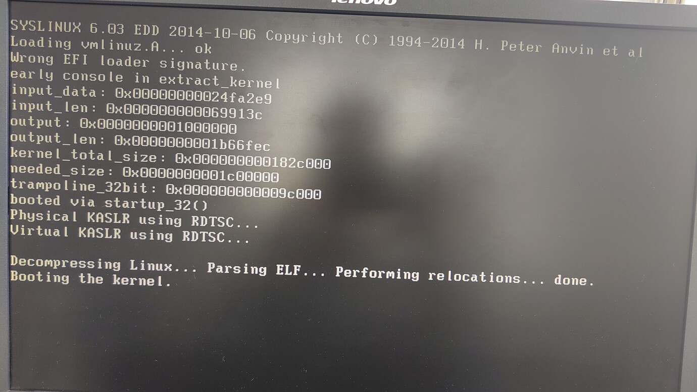 wrong efi loader signature 求助答疑 Community
